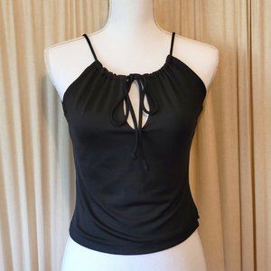 ING Black Stretch Key Hole Tank Top